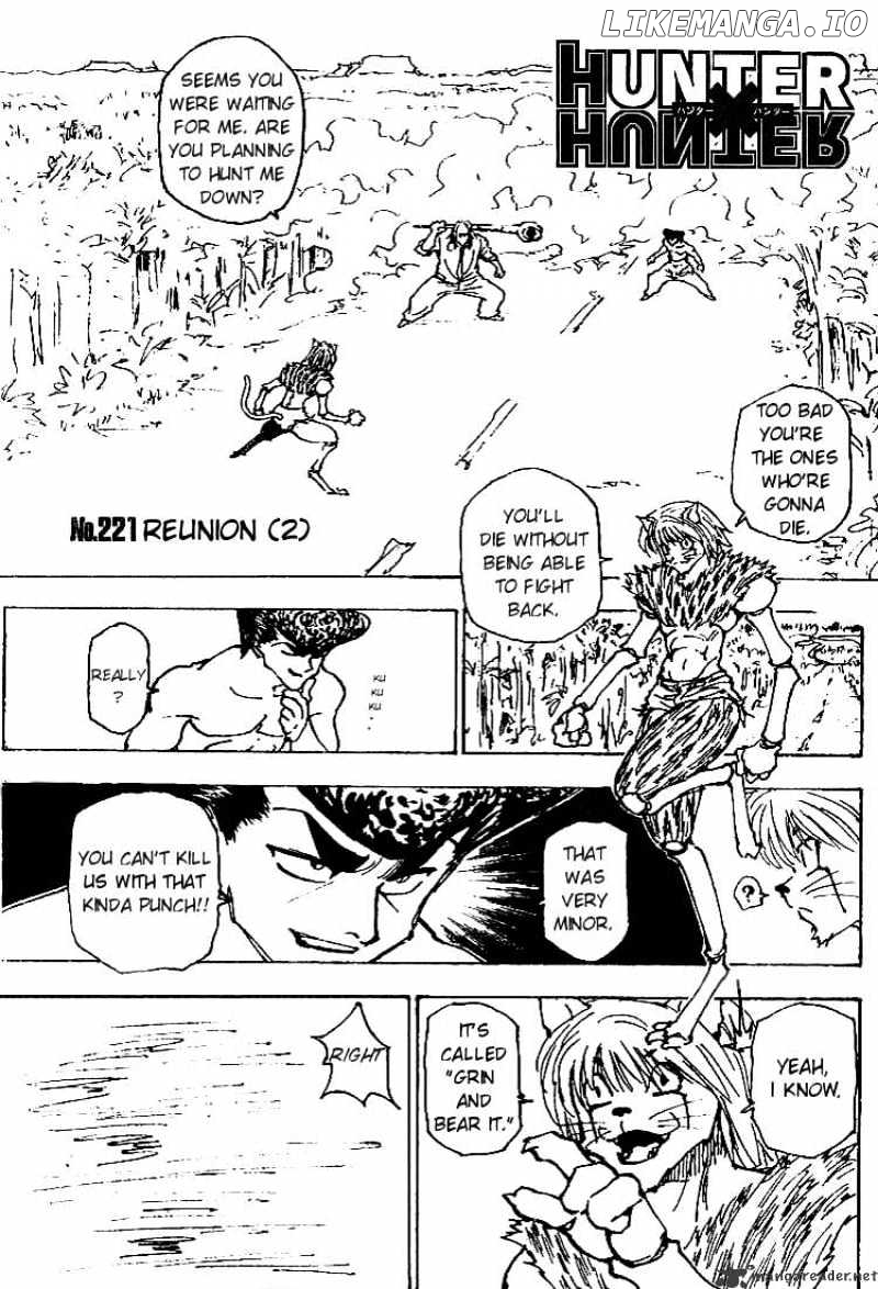 Hunter x Hunter, Chapter 221 image 01